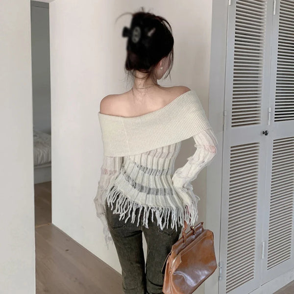 Tassels Long Sleeve Sweater