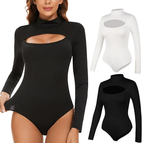 High Collar Shapewear Bodysuit