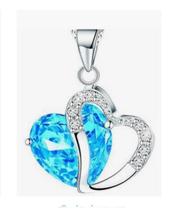 Women's Heart Crystal Necklace