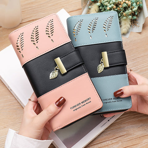 PU Leather Zipper Clutch