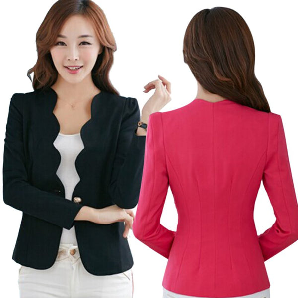 One Button Slim Fit Blazer