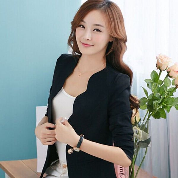 One Button Slim Fit Blazer