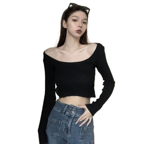 Slim Knitted Long Sleeve Sweater