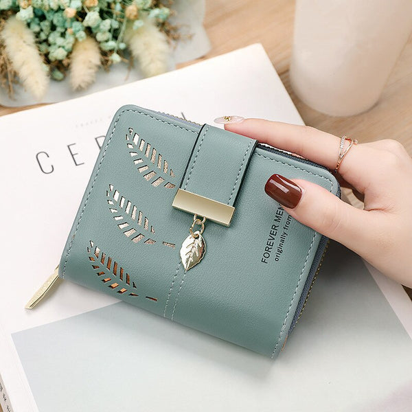 PU Leather Zipper Clutch