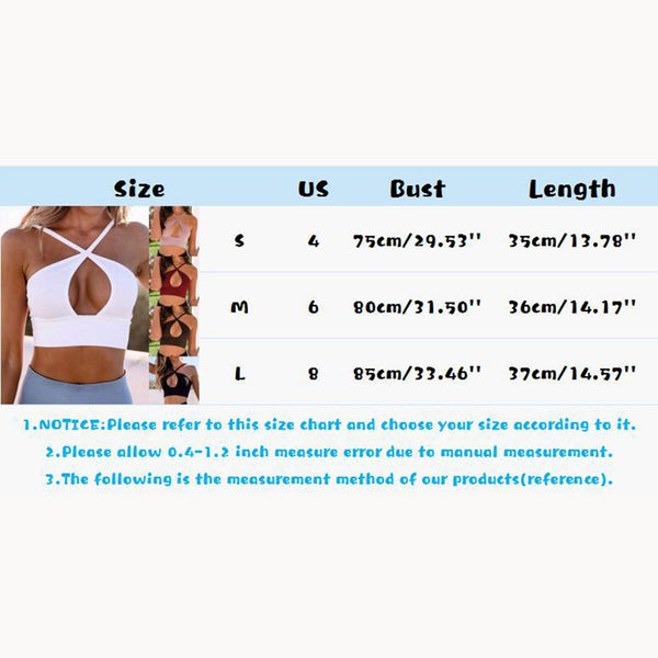 Women Cut Out Front Criss Cross Halter Top