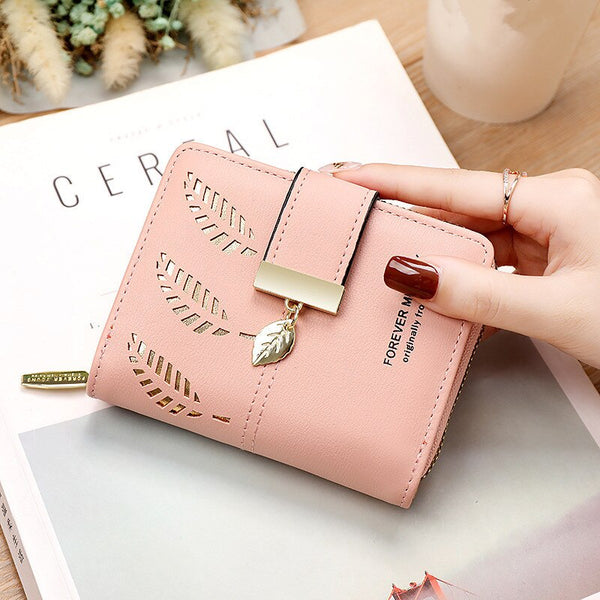 PU Leather Zipper Clutch