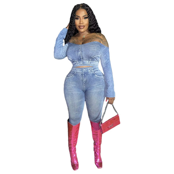 2 Piece Denim Jumper