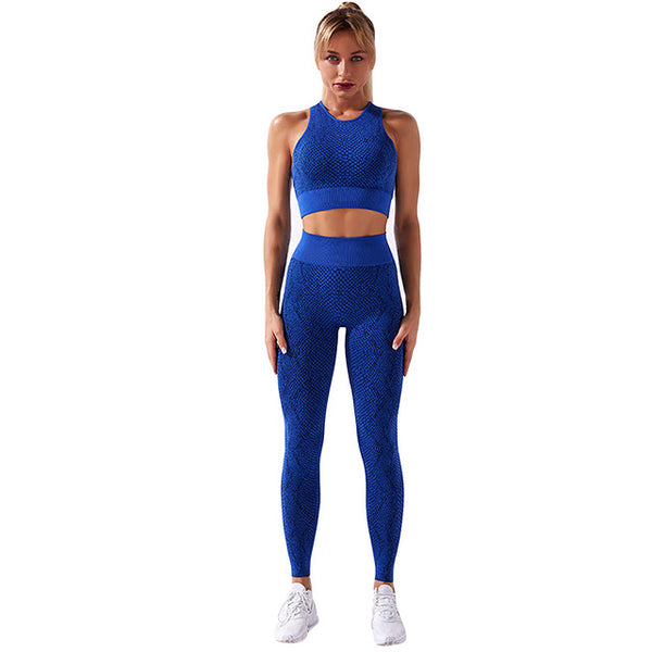 Snake Print Sportswear Yoga Set