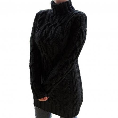 Turtleneck Twist Knitted Sweater