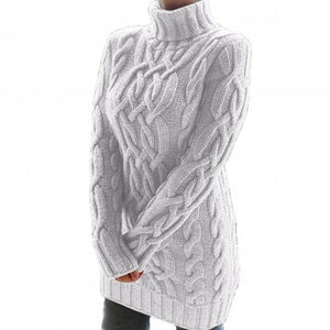 Turtleneck Twist Knitted Sweater