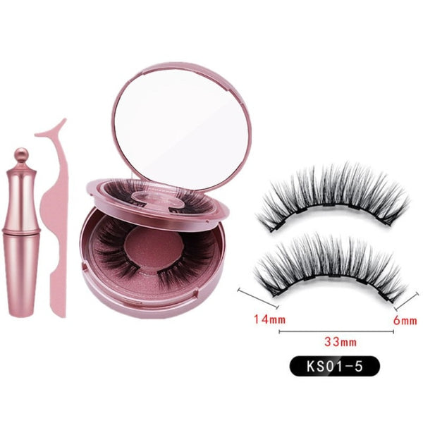 Magnetic Eyelashes and Liner Set 3d Faux Mink