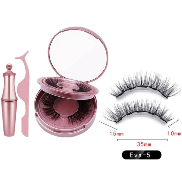 Magnetic Eyelashes and Liner Set 3d Faux Mink