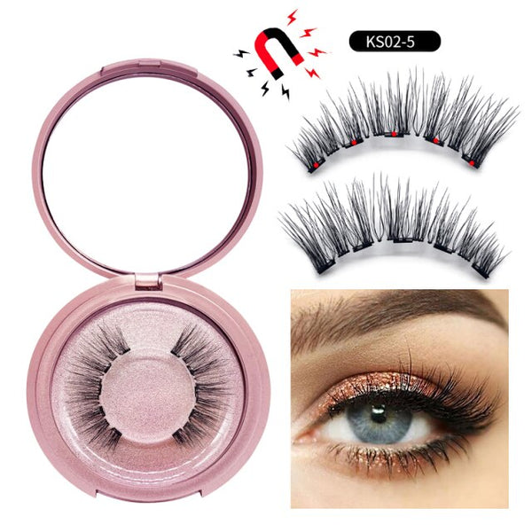 Magnetic Eyelashes and Liner Set 3d Faux Mink