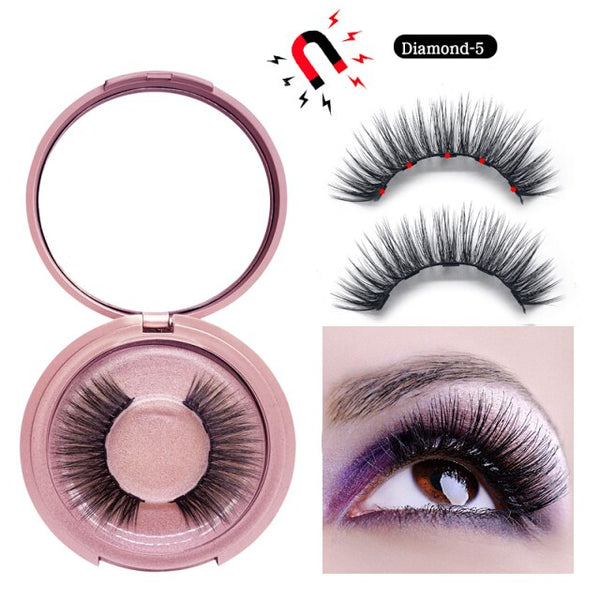 Magnetic Eyelashes and Liner Set 3d Faux Mink