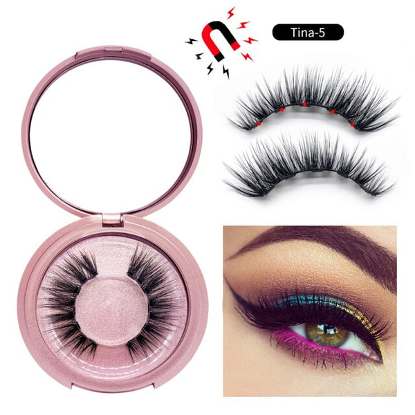 Magnetic Eyelashes and Liner Set 3d Faux Mink