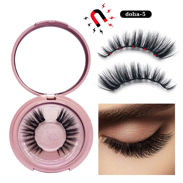 Magnetic Eyelashes and Liner Set 3d Faux Mink