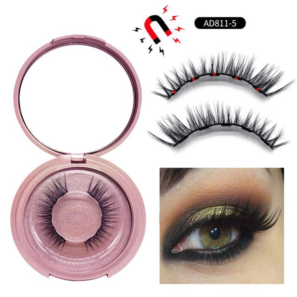 Magnetic Eyelashes and Liner Set 3d Faux Mink