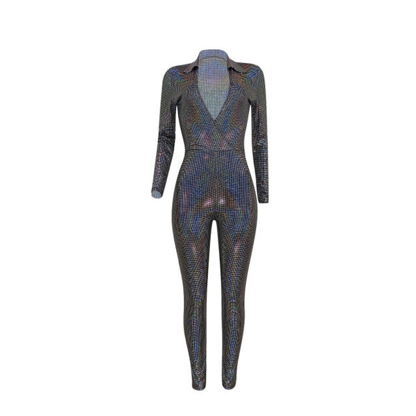 Giltter Bodycon Jumpsuit