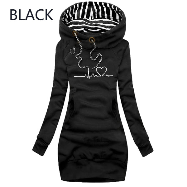 Long Sleeve Hoodie Dress