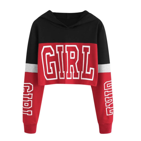 Hoodie Crop Top Sweatshirt