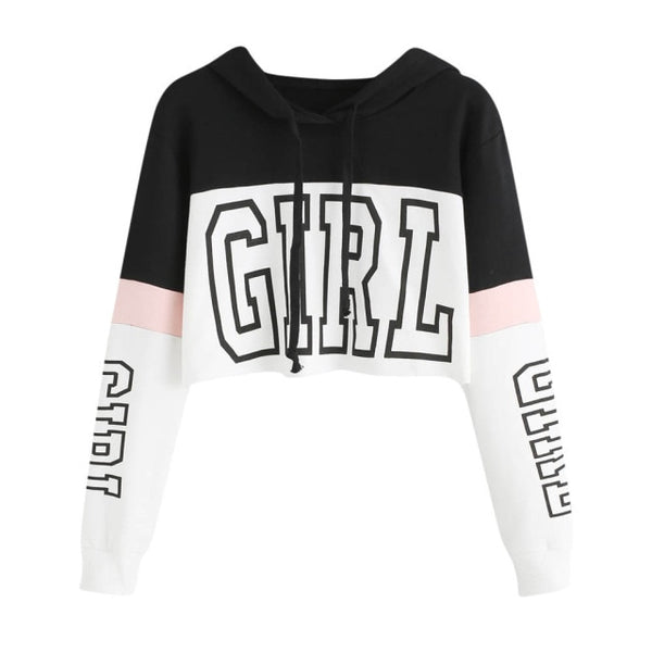 Hoodie Crop Top Sweatshirt