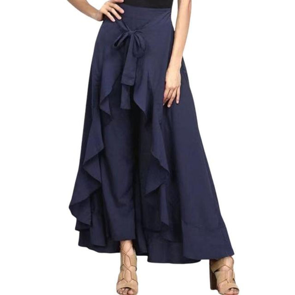 High Waist Layered Long Skirt