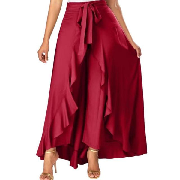 High Waist Layered Long Skirt