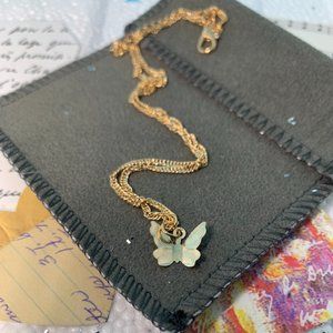 Beautiful Gold Butterfly Choker