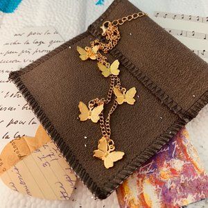 Elegant Gold Butterfly Choker